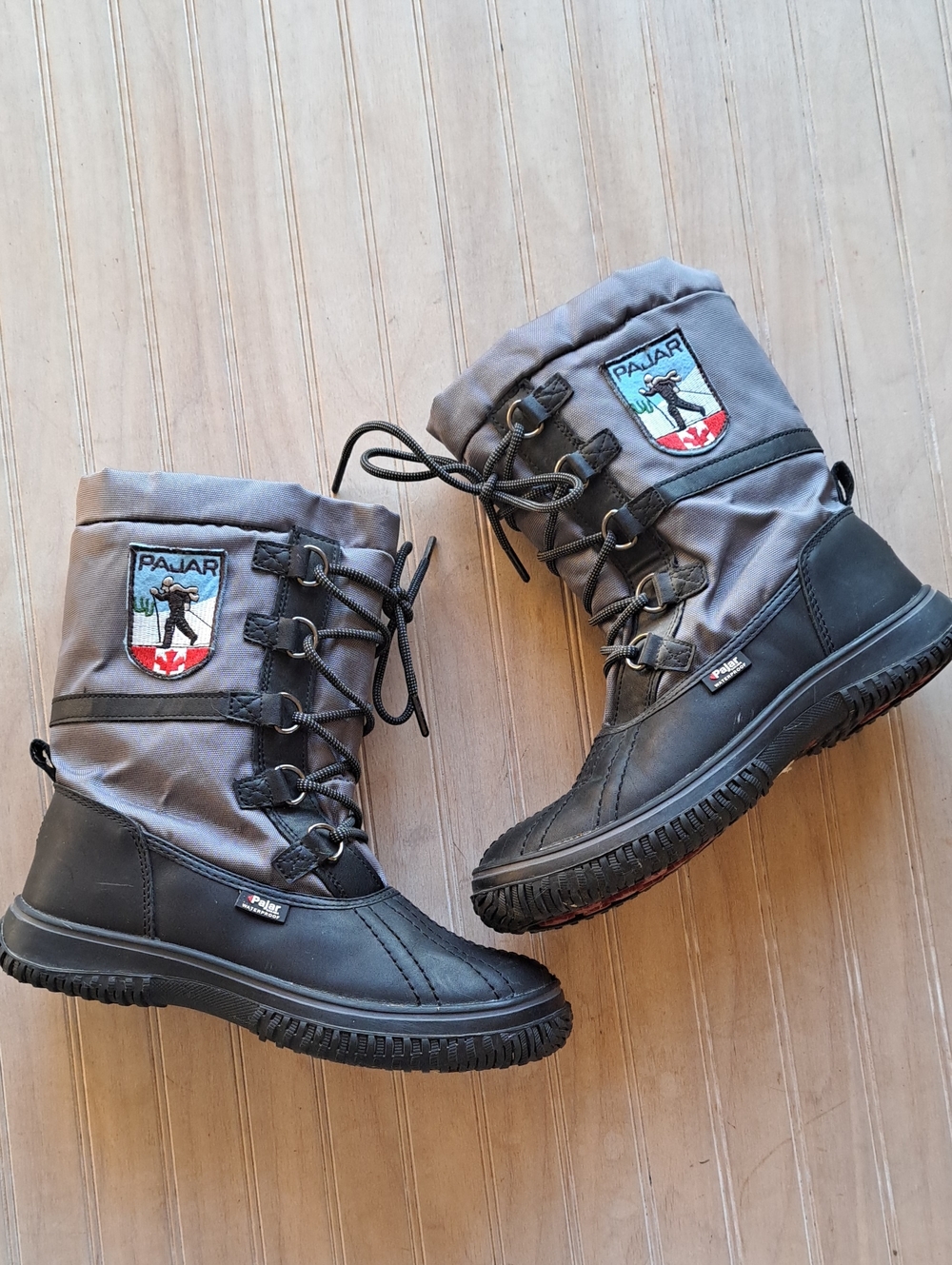 Pajar Canada Alina Insulated Waterproof Winter Snow Boots Lace Up Comfy
